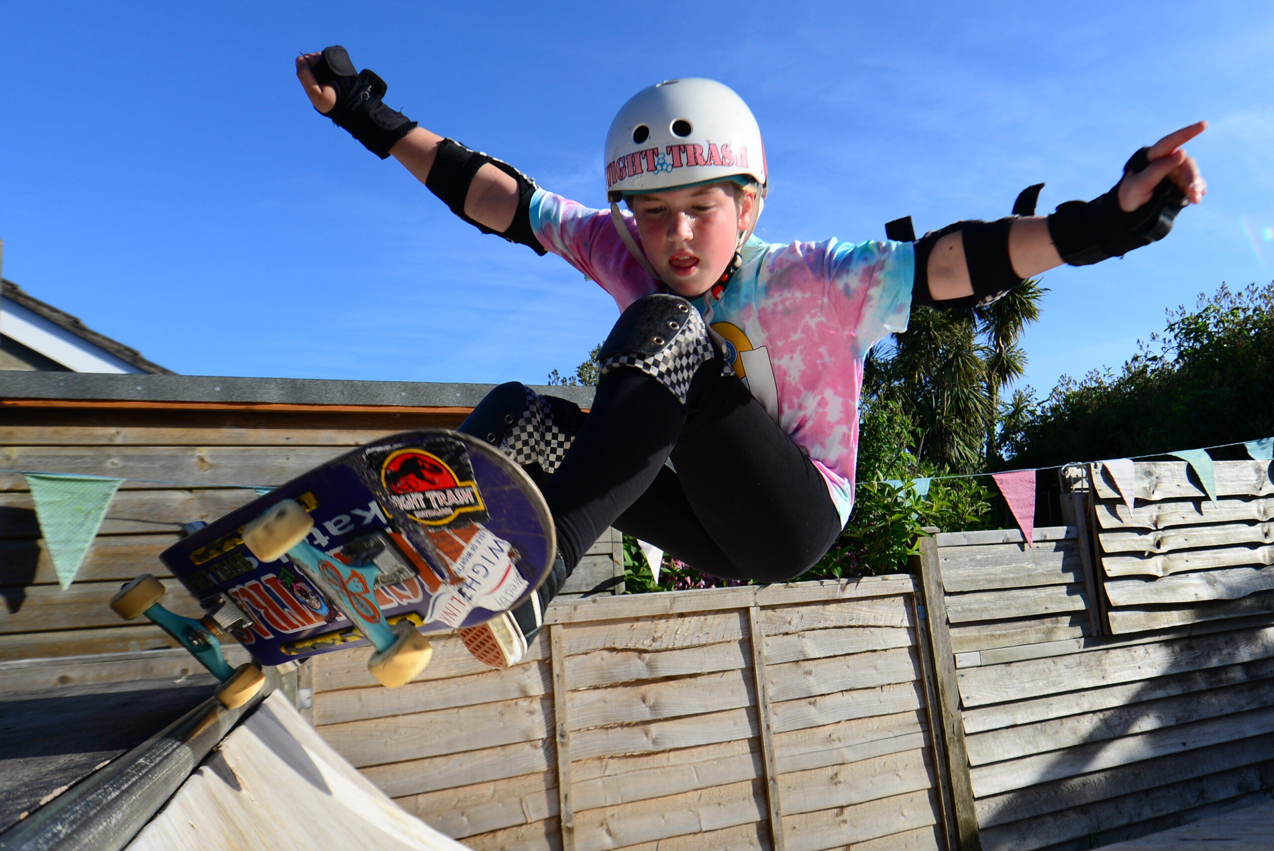 Skater Martha Eggleton at a Skatepark