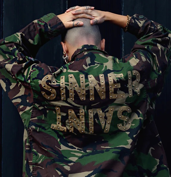 Sinner Saint Green Camo Jacket by Bird + Wolf