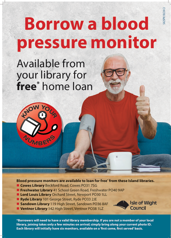 Blood Pressure Monitor scheme - free loan from Freshwater Library.