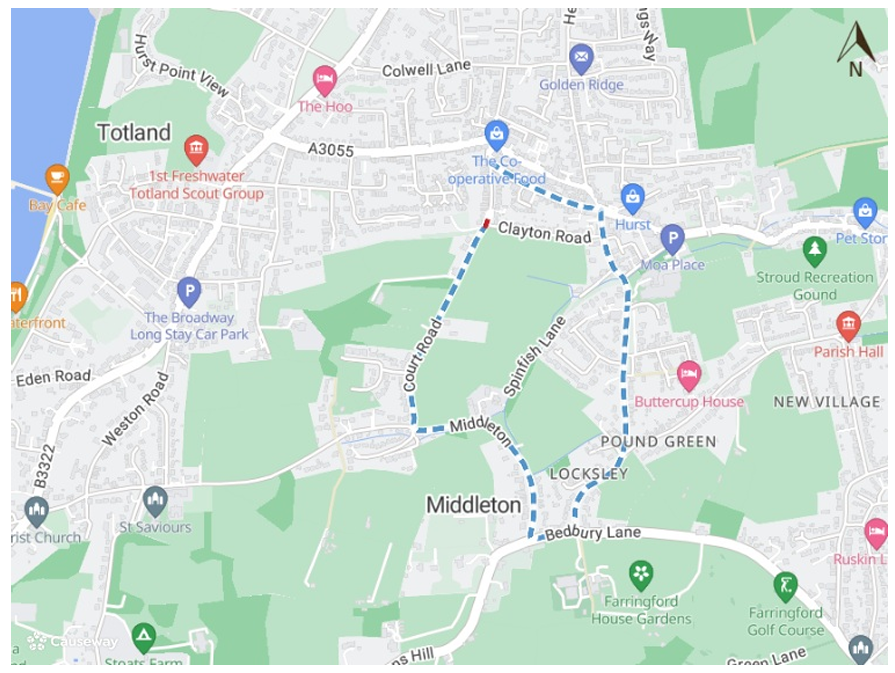 Map for road closures