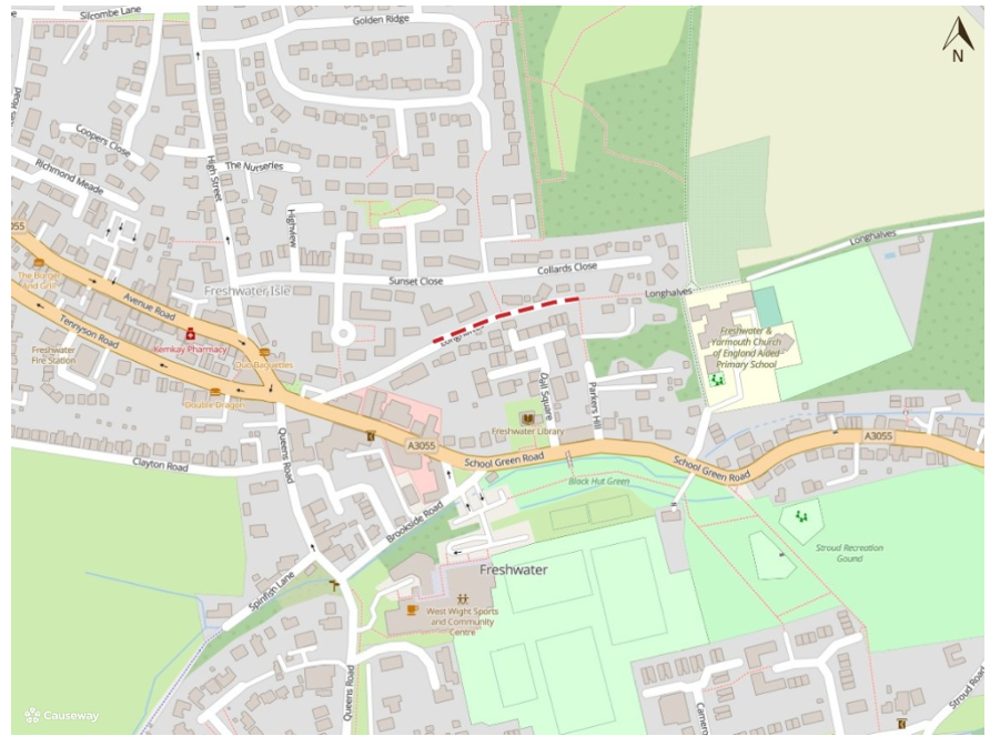 Map of longhalves land closure