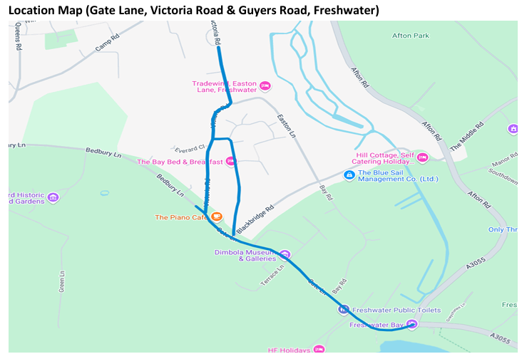 image of the gate lane, victoria road, guyers road area.